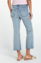 Hannah Cut Hem Crop Flare Jeans Temescal