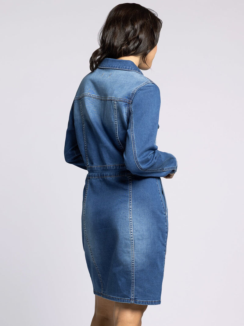 Norma Denim Dress Dark Denim