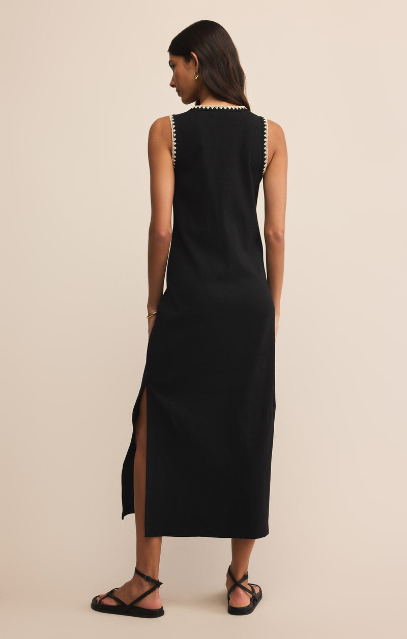 Delamer Midi Dress Black