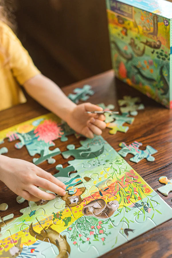 Otters at Play Puzzle - 64 Pieces