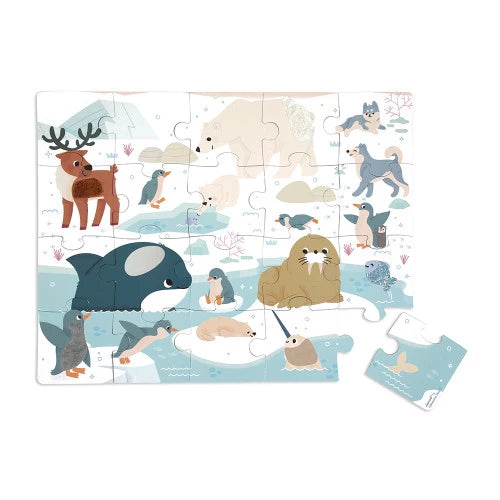 Polar Animals Tactile Puzzle - 20 Piece