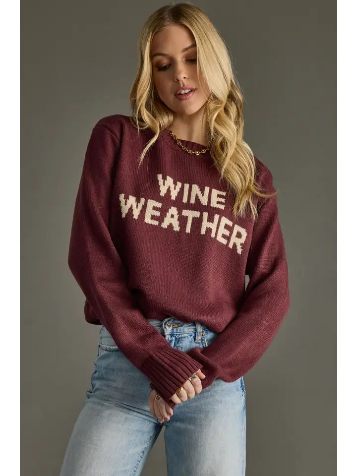 Weather Sweater Wine