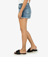 Jane High Rise Fray Hem Short Instruction