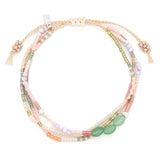 Mixed Media Bracelet Optimism | Green Aventurine