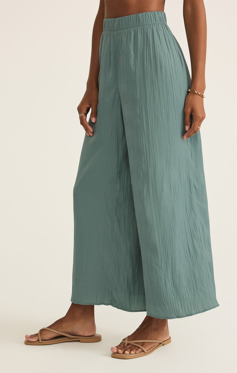 Sunset Satin Pants Sea Pine