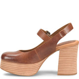 Vanya Strapped Heels Tan Rum