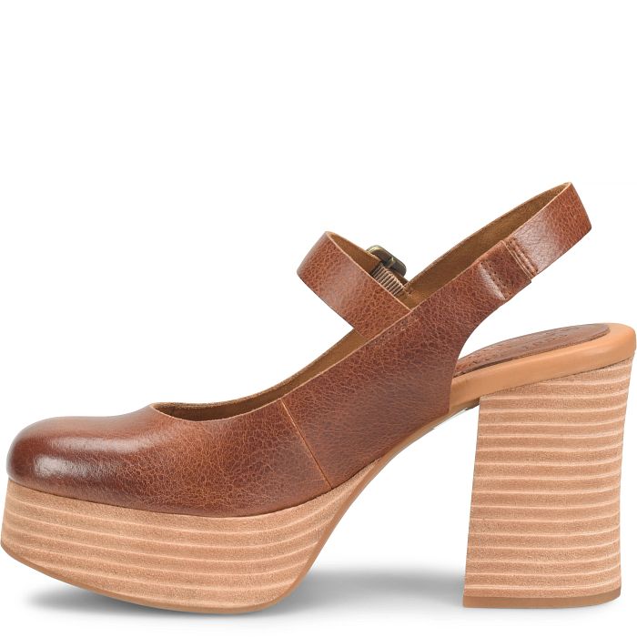 Vanya Strapped Heels Tan Rum