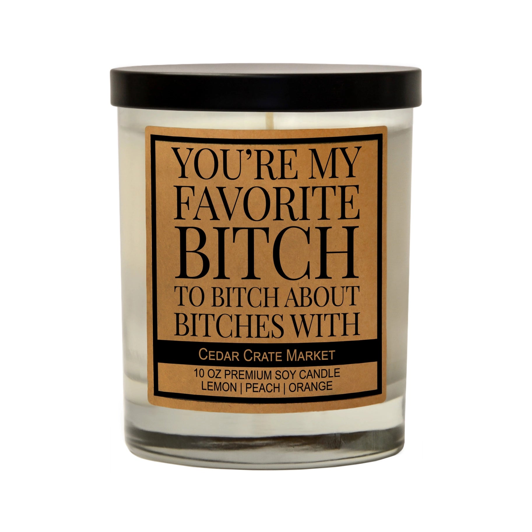 USA Made Kraft Label Snarky Candle - 10 OZ