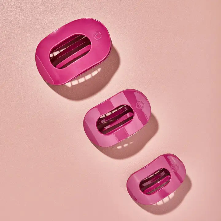 Teleties Medium Flat Round Hair Clip Wild Side