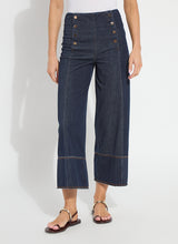 Kaia Wide Leg Denim Pants Indigo