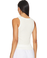 We Want Coke Vintage Girl Stripe Tank White