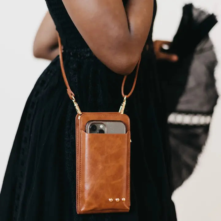 Double Duty Phone Bag Brown