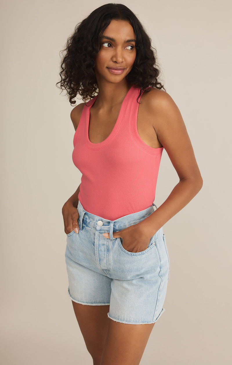 Sirena Rib Tank Sunset Pink