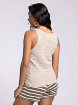 Amber Knit Tank Seashell