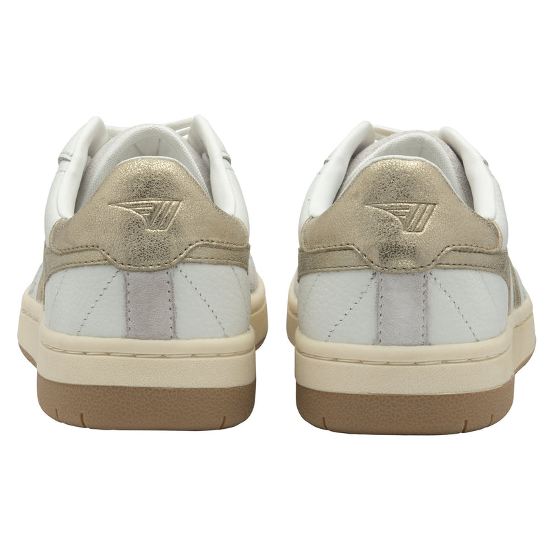 Falcon Mirror Sneakers White + Gold