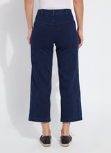 Layton Wide Leg Crop Pants Dark Indigo