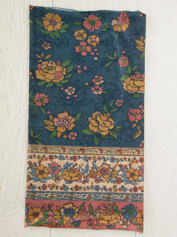 Full Boho Bandeau Blue Riviera Flora Bat