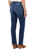 High Rise Repreve Straight Leg Jeans Blue