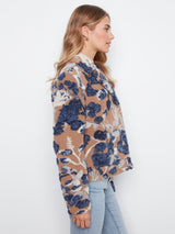 Sherpa Flocked Short Coat Carolina
