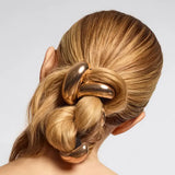 Gold Metal Cloud Hair Cuff