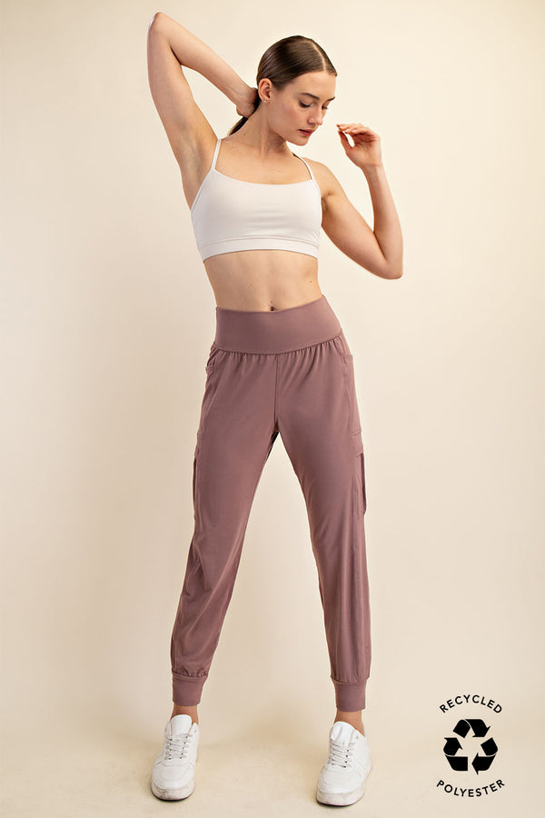 Cargo Pocket Butter Jogger Clay Rose