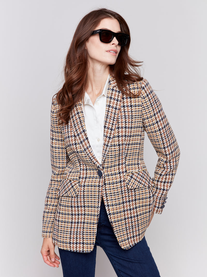 Lux Plaid Blazer