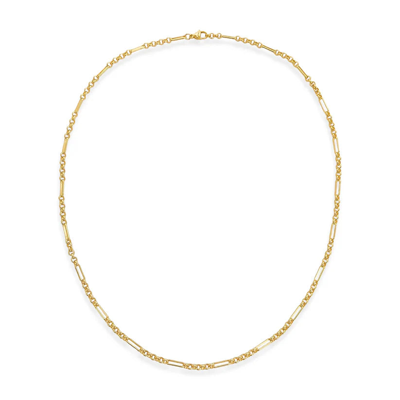 O Paperclip Chain Necklace - Gold
