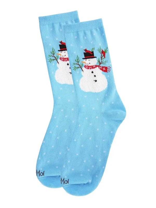 Snowman & Bird Crew Socks