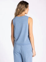 Allium Top Light Denim Blue