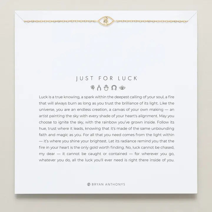 Just For Luck Bracelet Evil Eye | 14k Gold