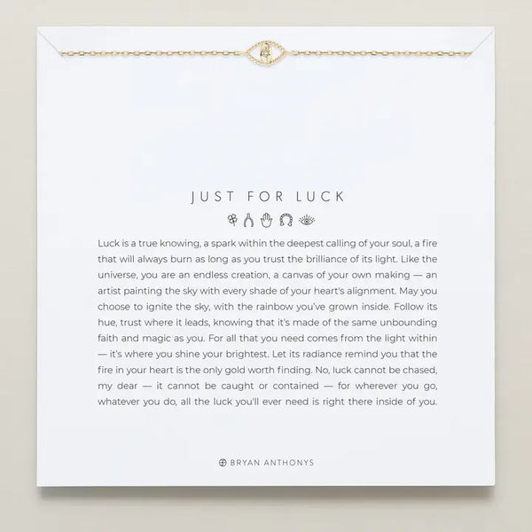 Just For Luck Bracelet Evil Eye | 14k Gold