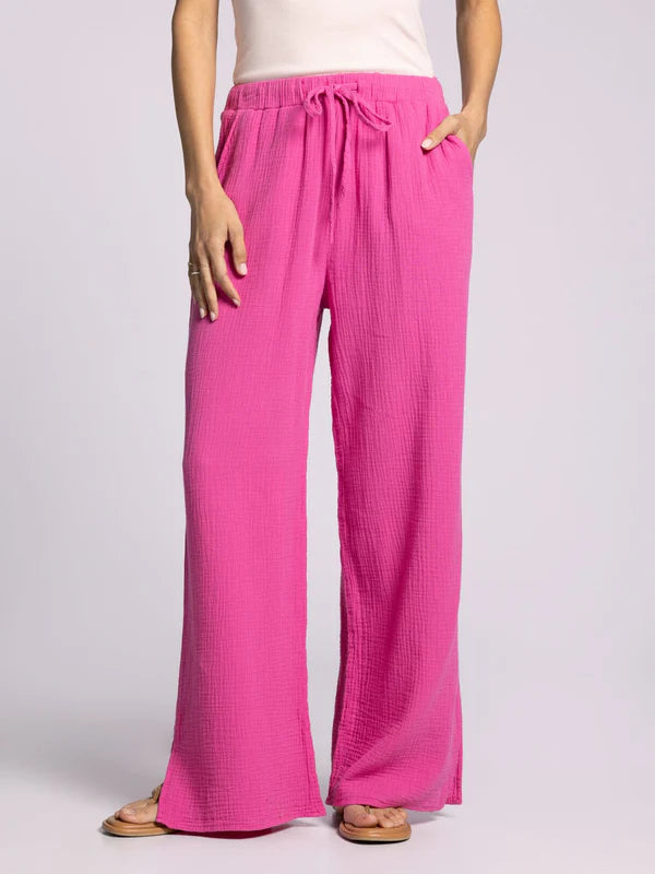 Verna Drawstring Pants Soft Fuchsia