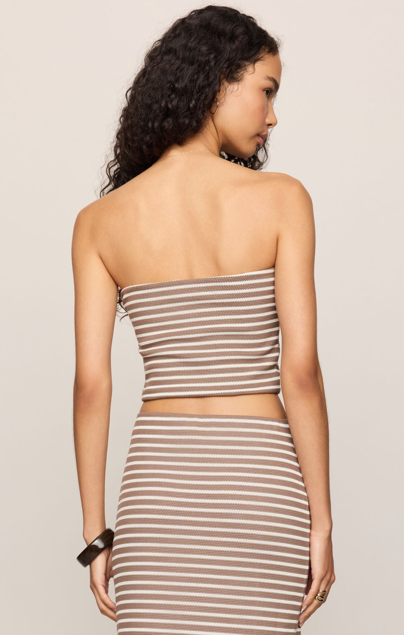 Caffari Stripe Tube Top River Rock