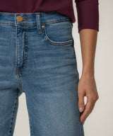 Avery High Rise Fab Ab Straight Leg Raw Hem Jeans Building
