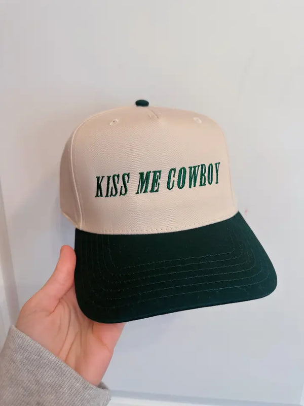 Kiss Me Cowboy Trucker Hat