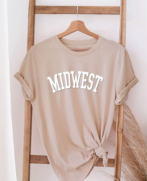 Midwest Puff Graphic Tee Tan