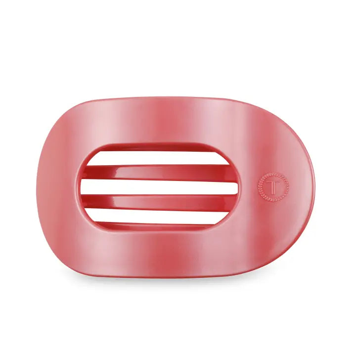 Teleties Large Flat Round Clip Calming Coral