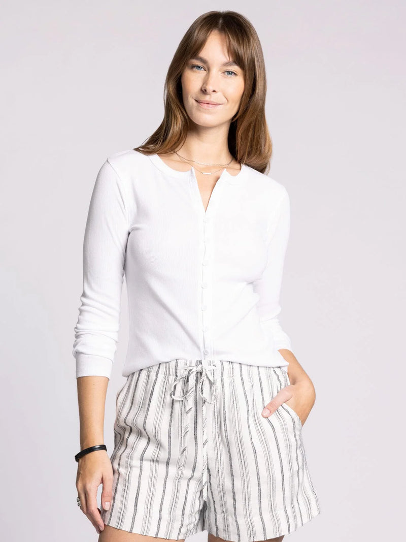 Sadie Buttoned Top White