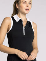 Serena Collared Dress Black
