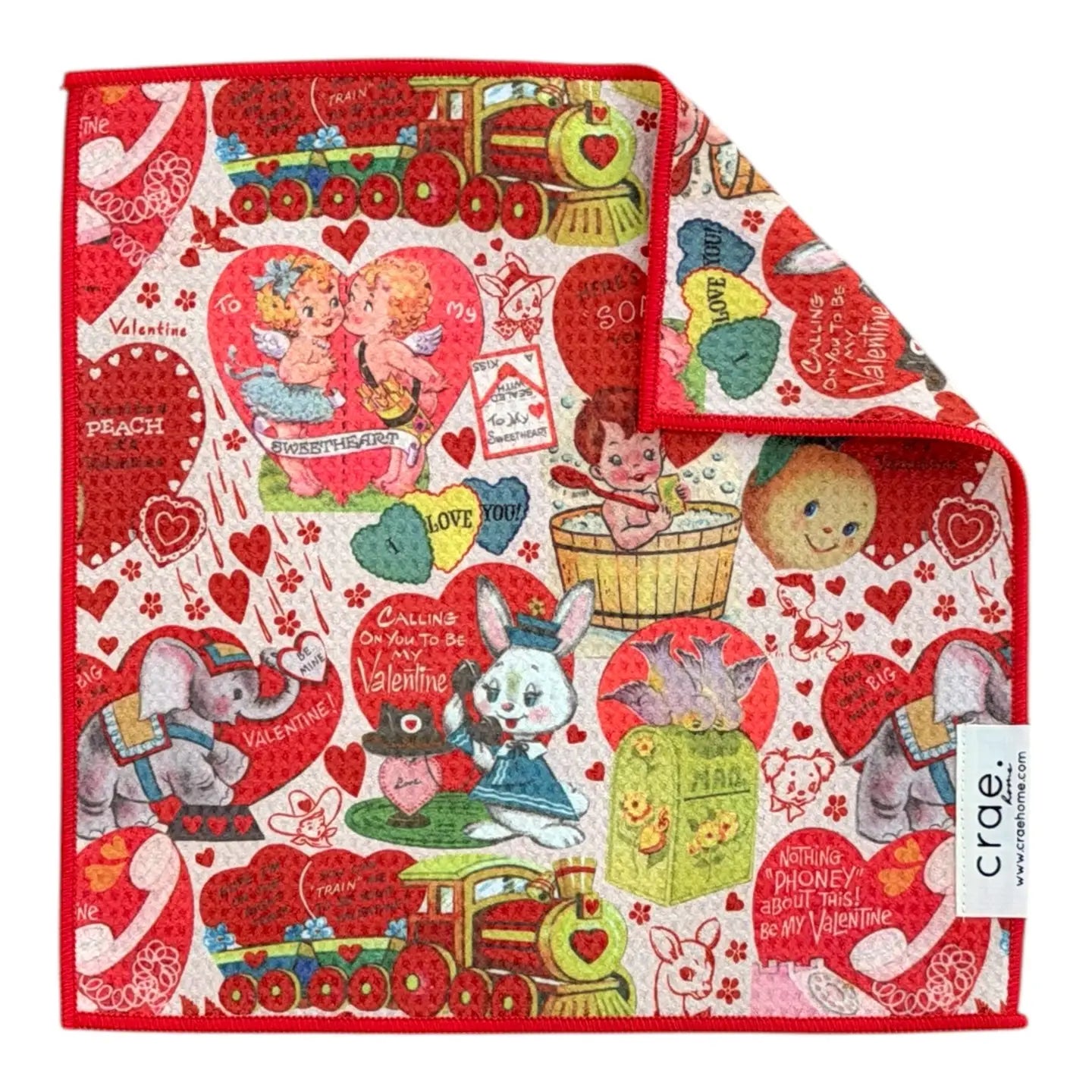 Crae.Home Double Sided Washcloth Sealed with a kiss