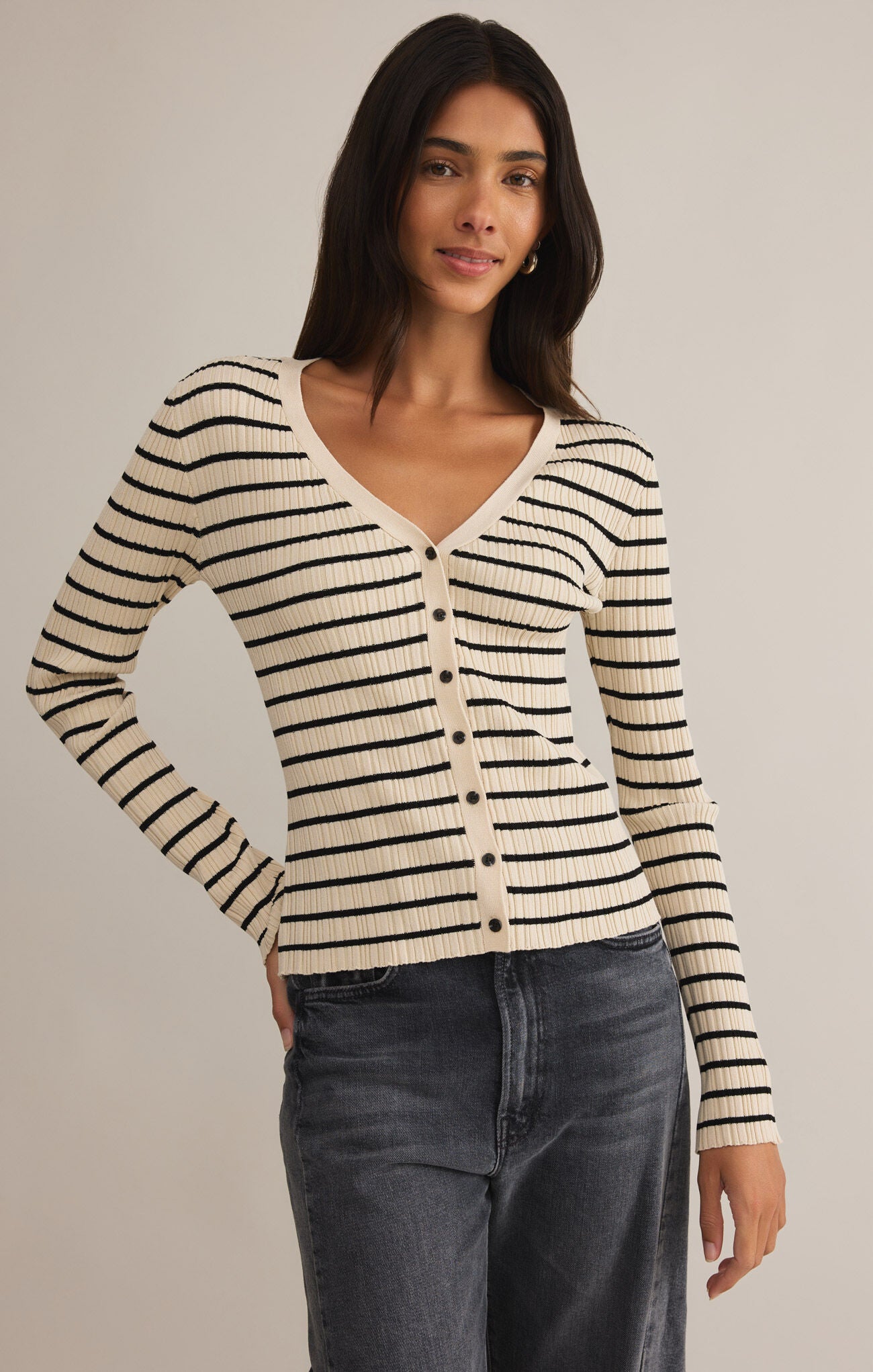 Jordana Stripe Sweater Sandshell