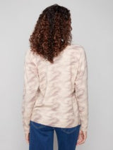Reversible Printed Sweater Oat Wind