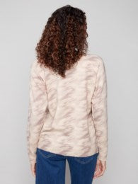 Reversible Printed Sweater Oat Wind