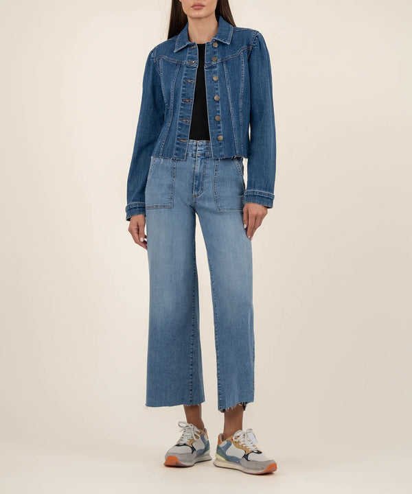 Shaya Crop Denim Jacket Faithfully