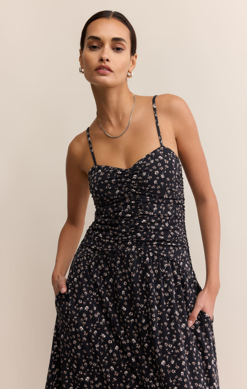 Georgina Dellah Ditsy Dress Black