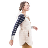 Fallon Quilted Long Vest Pink Tint