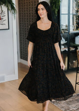 The Wyoming Midi Dress Midnight Noel