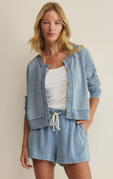 Daily Knit Denim Cardigan Ocena Air Indigo