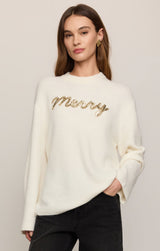 Merry & Bright Sweater Sandstone