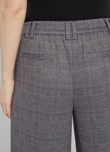 Darcy Pleated Wide Leg Ponte Trouser London Glen Plaid